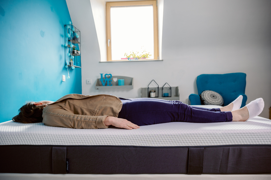 Rugslaper op de Emma Hybrid.